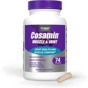 imageNutramax Cosamin Muscle ampamp Joint Works to Decrease Cartilage Breakdown Protects Joints and Reduces Muscle Soreness 74 Capsules