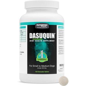 imageNutramax Dasuquin Joint Health Supplement for Small to Medium Dogs  With Glucosamine Chondroitin ASU Boswellia Serrata Extract Green Tea Extract 150 Chewable Tablets