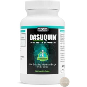 imageNutramax Dasuquin Joint Health Supplement for Small to Medium Dogs  With Glucosamine Chondroitin ASU Boswellia Serrata Extract Green Tea Extract 84 Chewable Tablets White