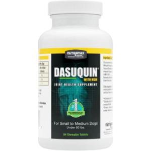 imageNutramax Dasuquin with MSM Joint Health Supplement for Small to Medium Dogs  With Glucosamine MSM Chondroitin ASU Boswellia Serrata Extract and Green Tea Extract 84 Chewable TabletsPack of 1