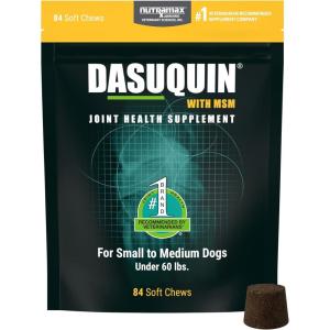imageNutramax Laboratories Dasuquin with MSM Joint Health Supplement for Small to Medium Dogs  With Glucosamine MSM Chondroitin ASU Boswellia Serrata Extract and Green Tea Extract 84 Soft Chews