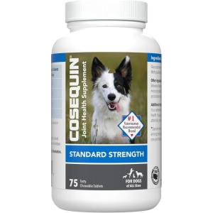 imageNutramax Cosequin Standard Strength Joint Health Supplement for Dogs With Glucosamine and MSM 75 Chewable Tablets
