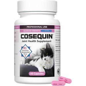 imageNutramax Cosequin for Cats Joint Health Supplement Contains Glucosamine for Cats Plus Chondroitin and Boswellia Supports Healthy Joints For All Breeds and Sizes Sprinkle Capsules 60 Count