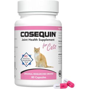 imageNutramax Laboratories Cosequin Joint Health Supplement for Cats  With Glucosamine and Chondroitin 80 Capsules