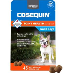 imageNutramax Laboratories Cosequin Plus MSM ampamp Boswellia Mini Sized Soft Chews1 Count Pack of 1