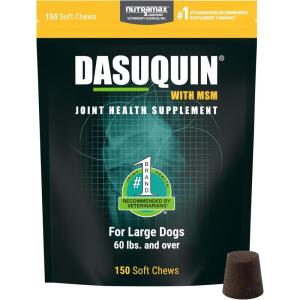 imageNutramax Laboratories Dasuquin with MSM Joint Health Supplement for Large Dogs  With Glucosamine MSM Chondroitin ASU Boswellia Serrata Extract and Green Tea Extract 84 Soft Chews150 Count