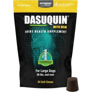 imageNutramax Laboratories Dasuquin with MSM Joint Health Supplement for Large Dogs  With Glucosamine MSM Chondroitin ASU Boswellia Serrata Extract and Green Tea Extract 84 Soft Chews84 Count