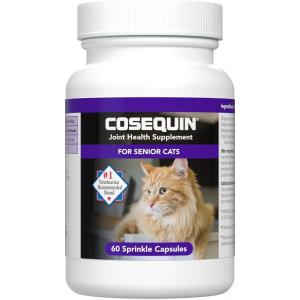 imageNutramax Cosequin for Senior Cats Joint Health Supplement Contains Glucosamine for Cats Plus Chondroitin Supports Joint Skin and Coat and Immune Health Sprinkle Capsules 60 Count